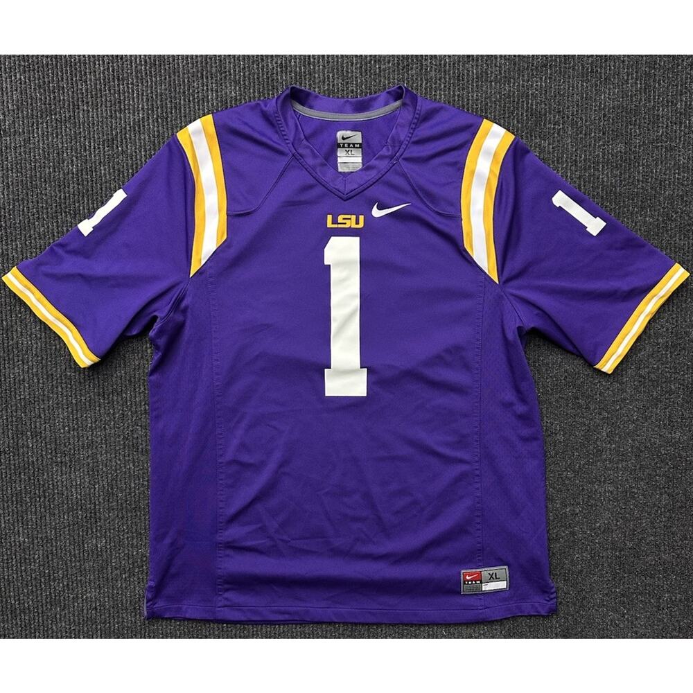 Nike LSU Tigers Replica Football Jersey #1 Size XL